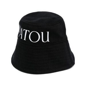 PATOU Logo Bucket Hat Women BLACK Caps & Hats